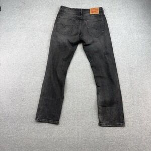 Levis Jeans Mens 31x32 Black Denim 559 Stretch Relaxed Straight Denim Pants EUC